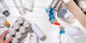 Photo of a pile of recycling